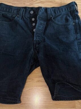 Levi's Black Jean Shorts